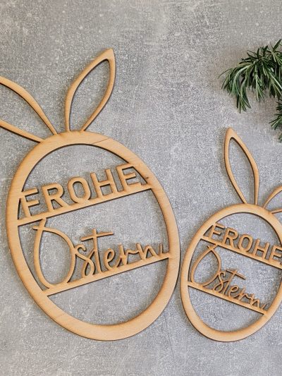 Fensterbild *Hasen-Ei* Frohe Ostern