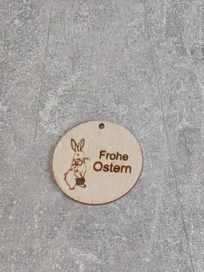 Geschenkanhänger *Frohe Ostern mit Hase*