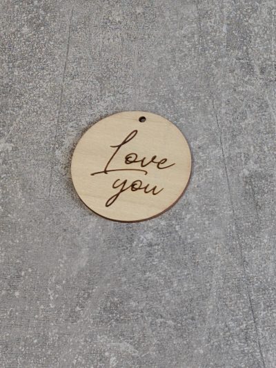 Geschenkanhänger *Love you*