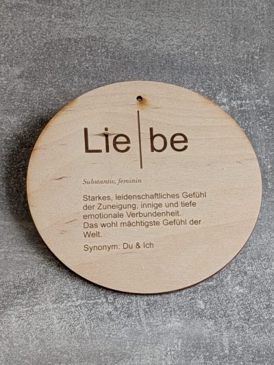 Türschild *Liebe*