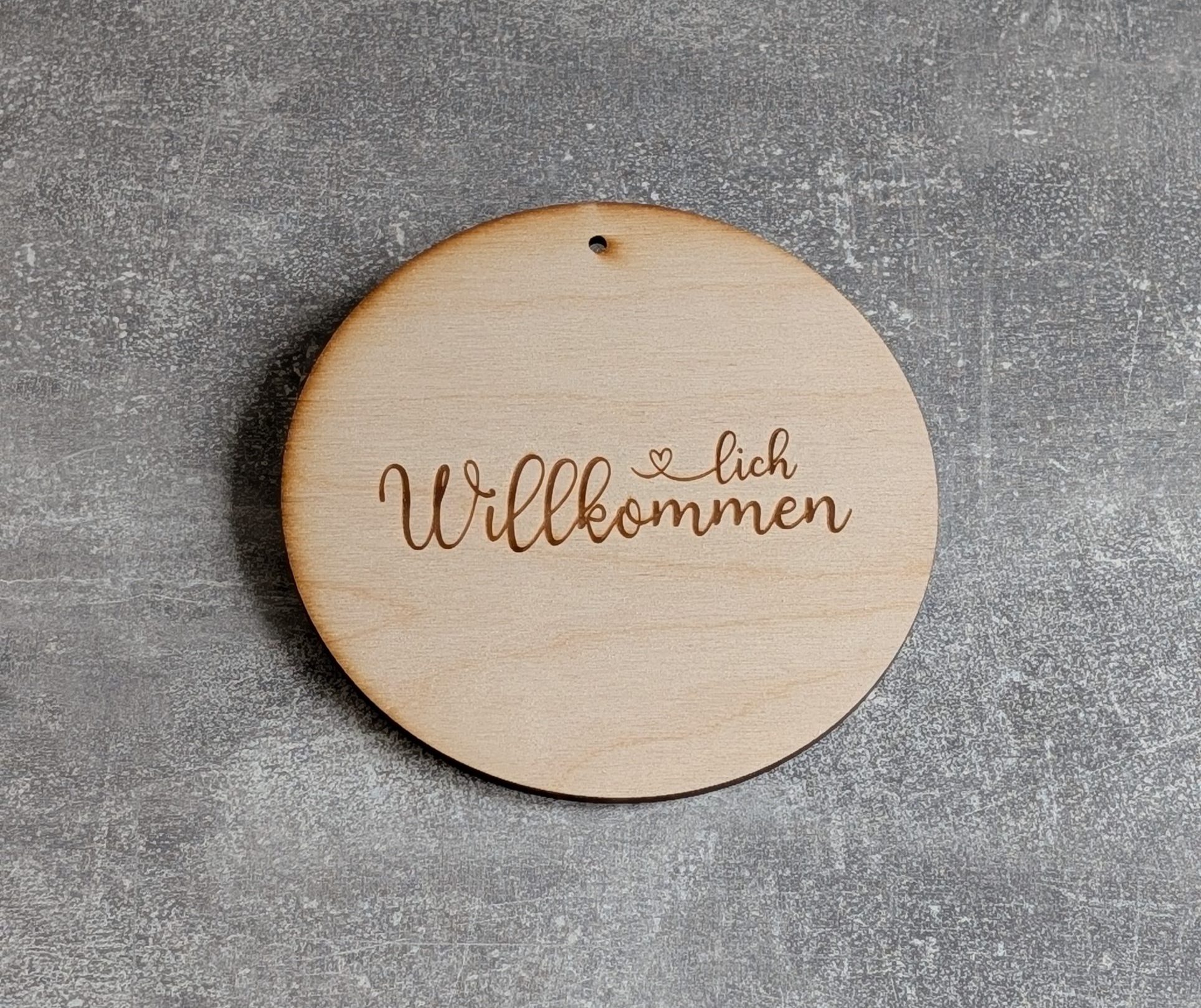 Türschild *Willkommen*