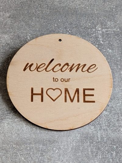 Türschild *welcome HOME*
