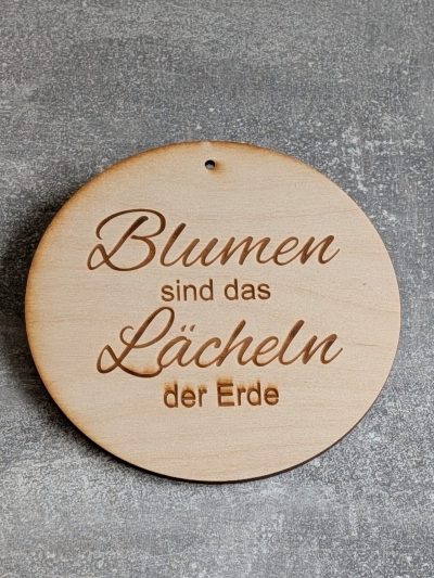 Türschild *Blumen*
