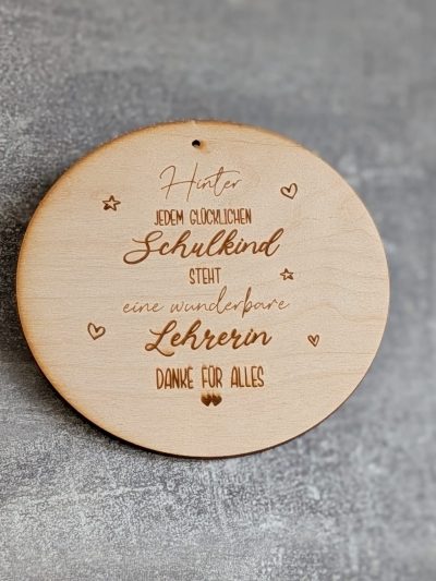 Türschild *wunderbare Lehrerin*