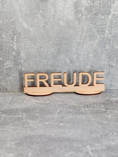 Schriftzug *FREUDE*