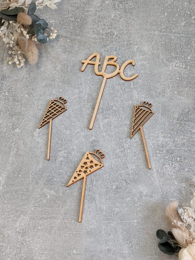 Cake Topper - Muffin Set *Einschulung*