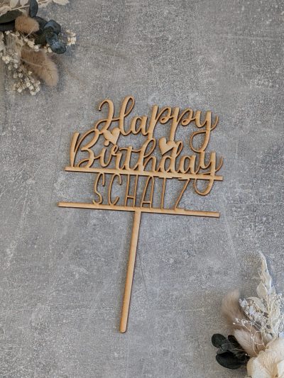 Cake Topper *Happy Birthday*