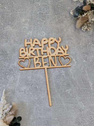 Cake Topper *HAPPY BIRTHDAY*