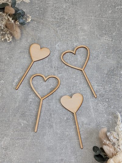 Cake Topper - Muffin Set *Herzen*