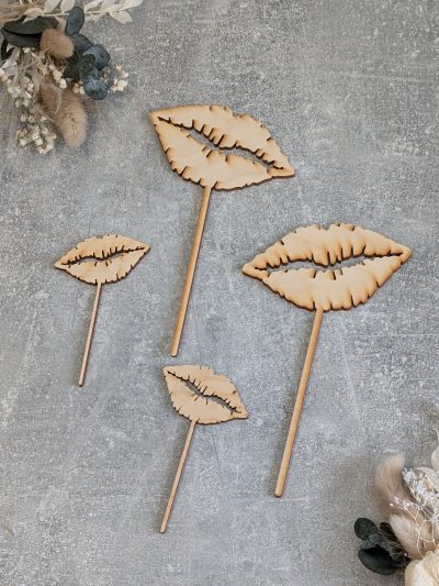 Cake Topper - Muffin Set *Kiss*