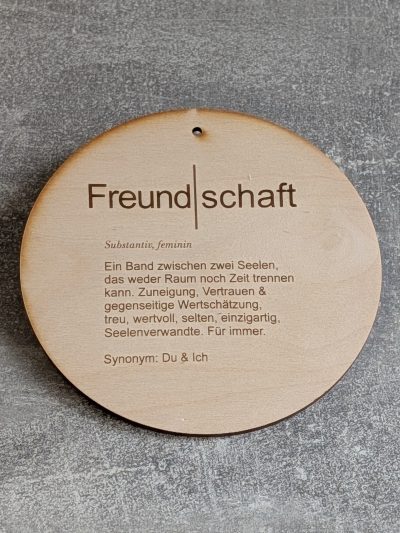 Türschild *Freundschaft*