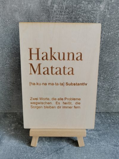 Postkarte *Hakuna Matata*