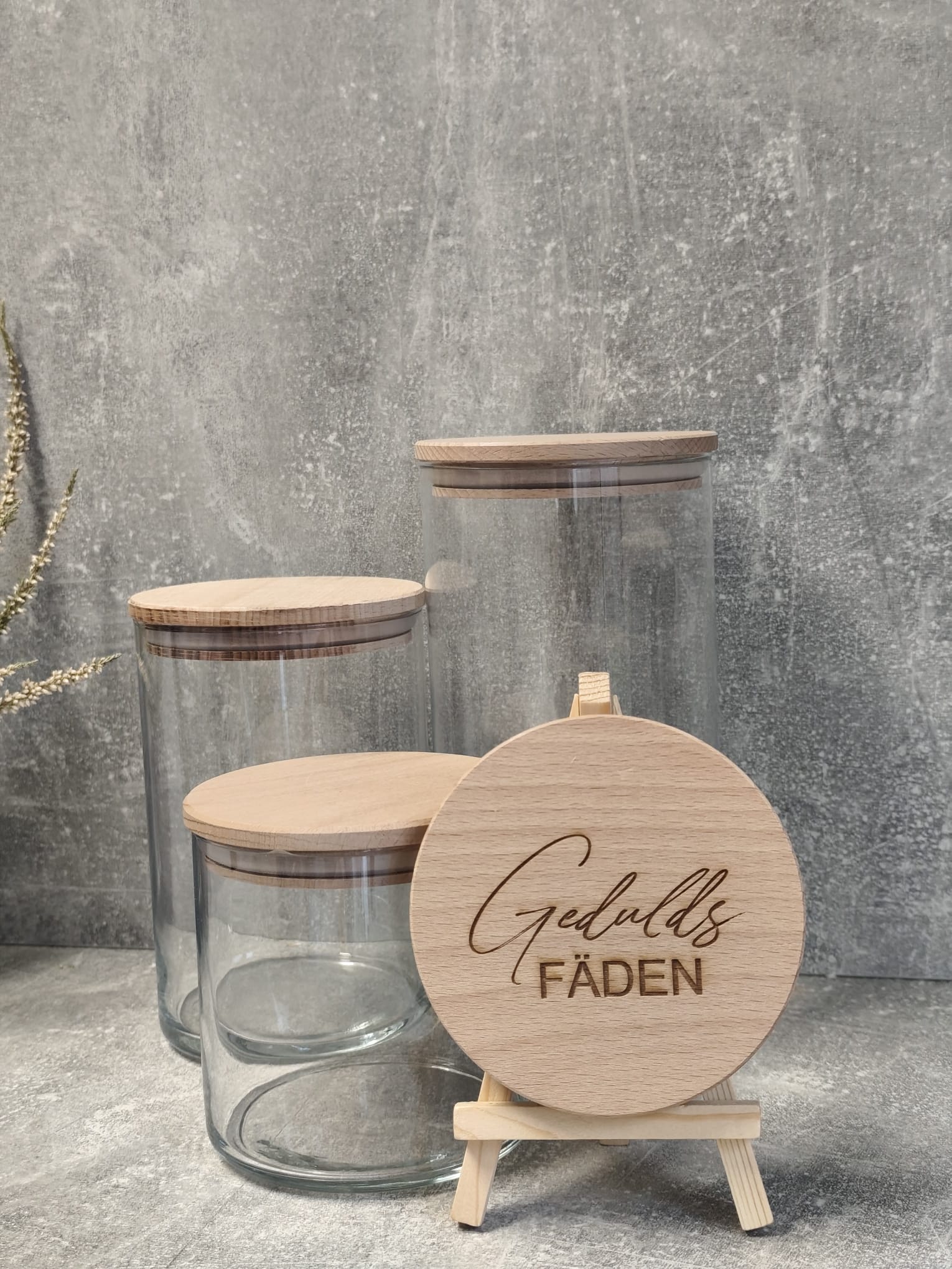 Vorratsglas *Geduldsfäden*