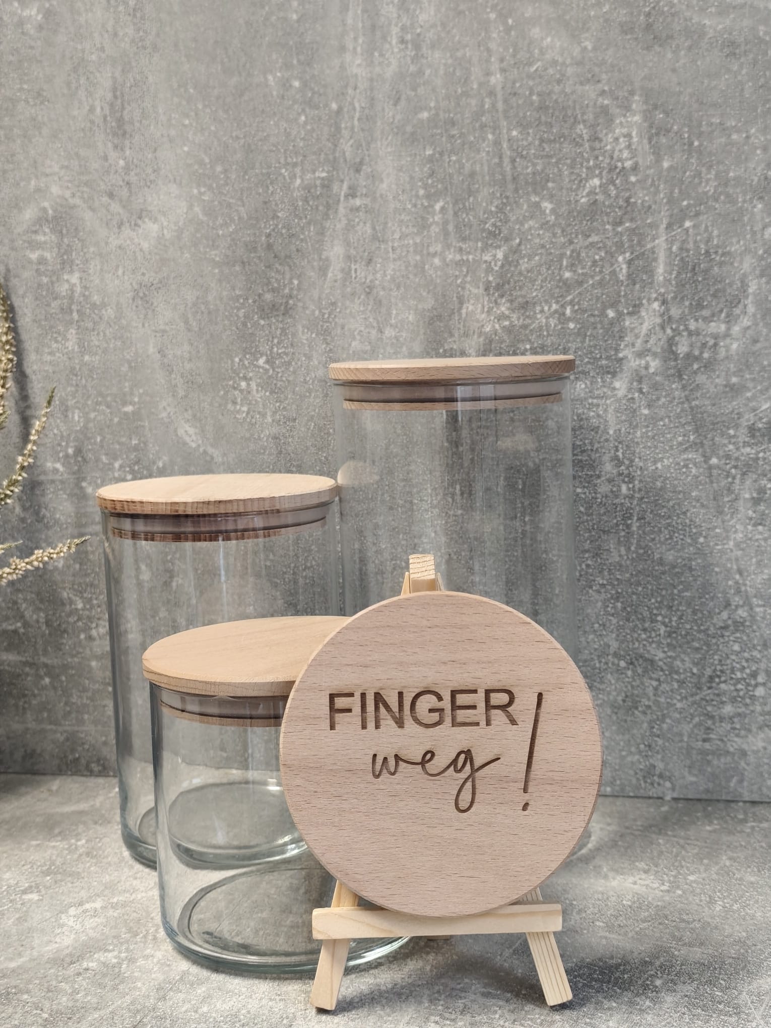 Vorratsglas *Finger weg!*
