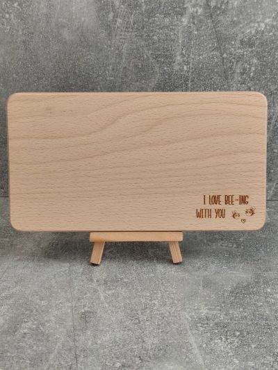 Holzbrettchen "Bee-ing with you"